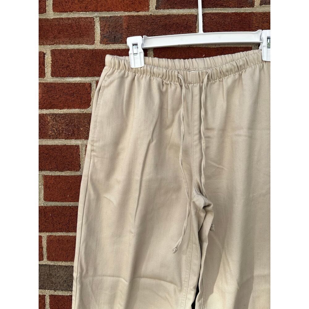 Vanilla Star Linen Blend Wide Leg Pull On Pants Beige Womens Small Casual - Picture 5 of 9
